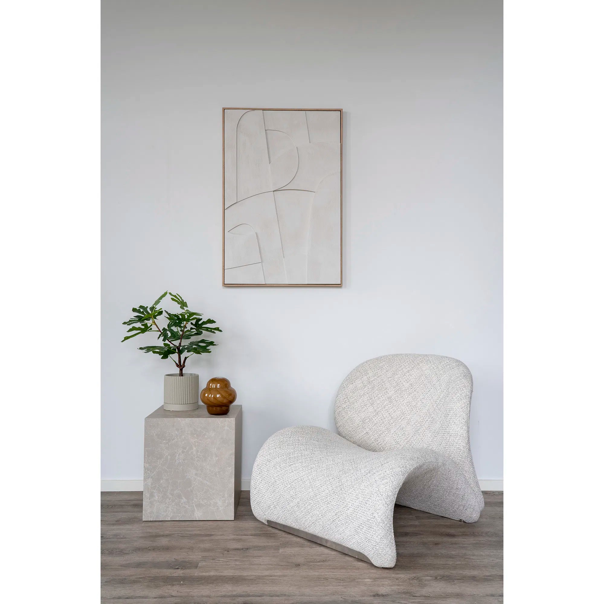 Eleganter Designer Couchtisch Beistelltisch Paris Marmor-Optik Wohnzimmer Möbel
