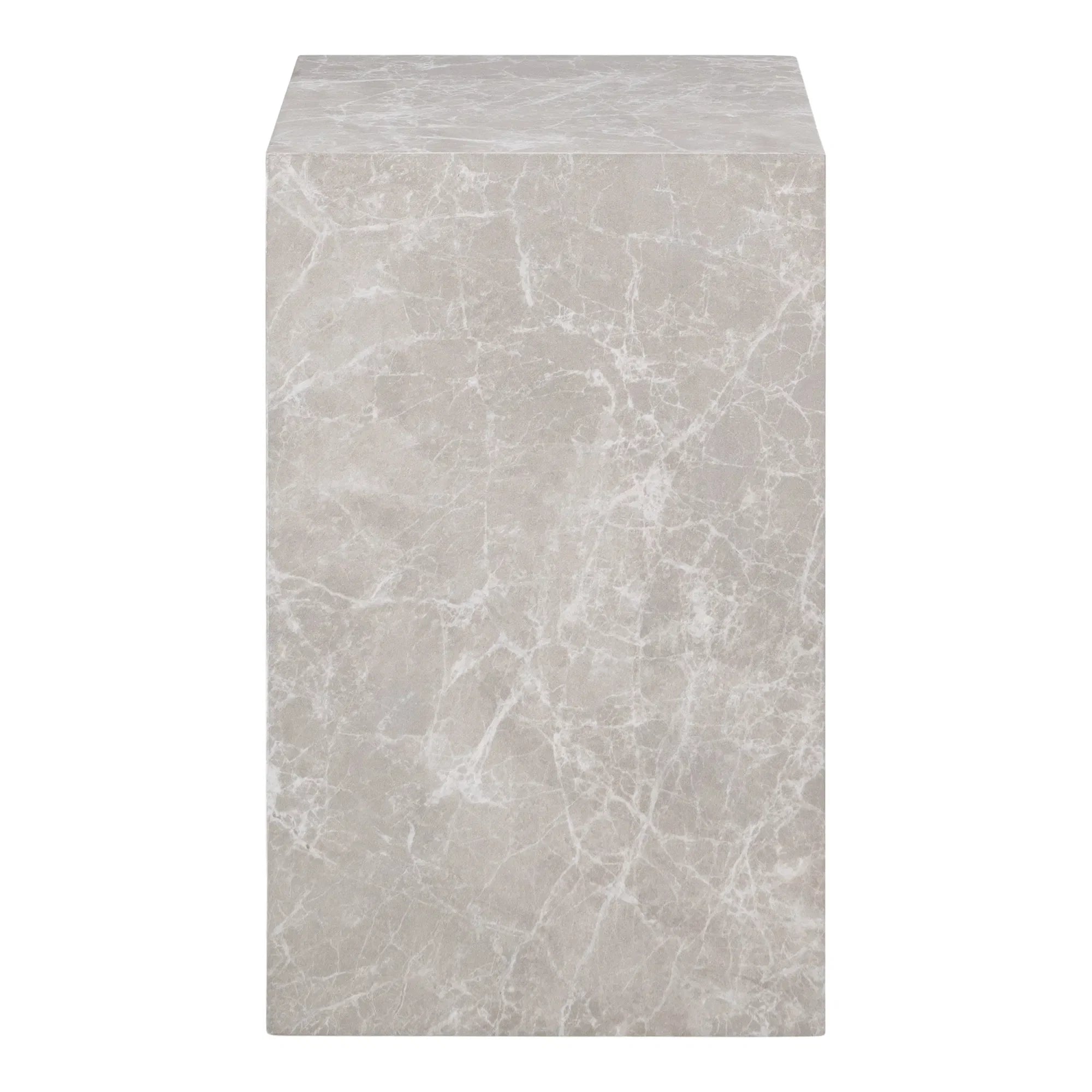 Eleganter Designer Couchtisch Beistelltisch Paris Graue Marmoroptik Modern