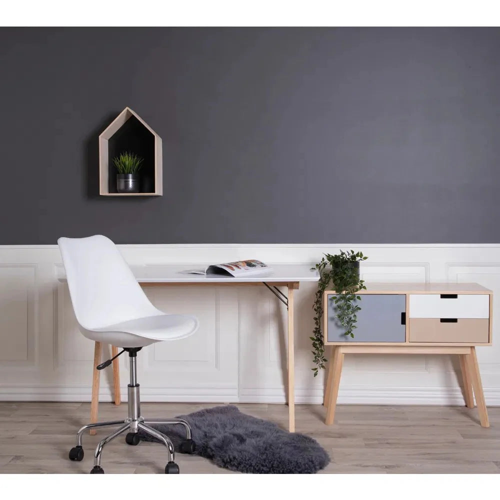 Eleganter Designer Schreibtisch Madero: Eiche oder Schwarz für Ihr stilvolles Büro