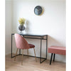 Eleganter ARCO Designer Schreibtisch für Modernes Büro Home Office Eiche Schwarz Holz