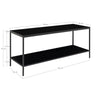 Elegantes Designer Lowboard Quarto mit stabilem Metallgestell für modernes Wohnzimmer