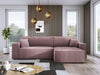 Luxuriöses Velanova Cord Ecksofa mit Schlaffunktion und praktischem Stauraum