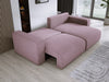 Modernes L-Form Cord Ecksofa Carl mit Schlaffunktion und integriertem Bettkasten
