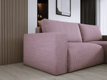 Lade das Bild in den Galerie-Viewer, Modernes L-Form Cord Ecksofa Carl mit Schlaffunktion und integriertem Bettkasten
