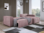 Lade das Bild in den Galerie-Viewer, Luxuriöses Velanova Cord Ecksofa mit Schlaffunktion und praktischem Stauraum
