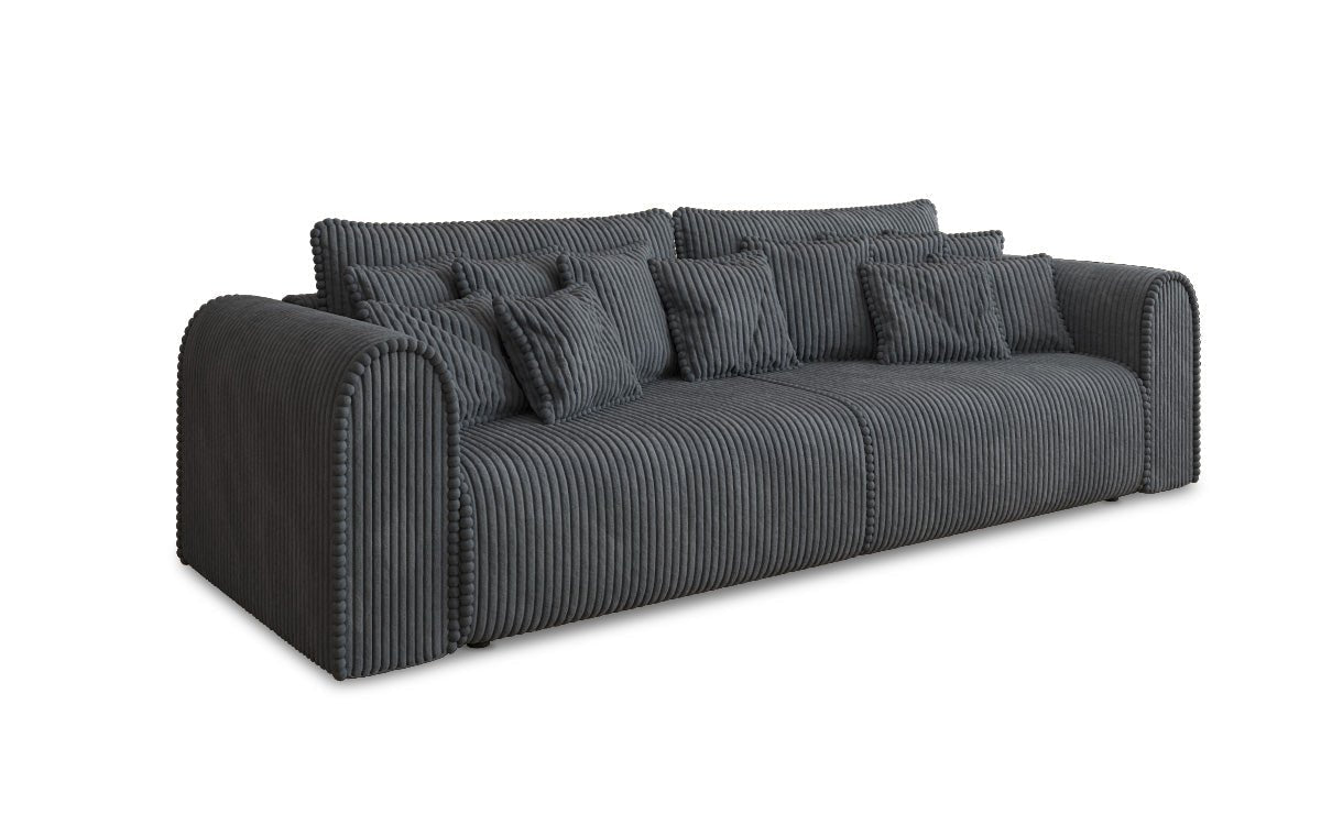 Big Buddy Designer 3-Sitzer Sofa: Gemütlichkeit, Schlaffunktion & Stauraum in Breitcord