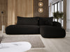 Modernes Designer Ecksofa Babu Bouclé: Komfortables Schlafsofa mit Klappfunktion für Zuhause