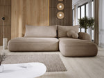 Lade das Bild in den Galerie-Viewer, Modernes Designer Ecksofa Babu Bouclé: Komfortables Schlafsofa mit Klappfunktion für Zuhause
