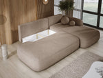 Lade das Bild in den Galerie-Viewer, Modernes Designer Ecksofa Babu Bouclé: Komfortables Schlafsofa mit Klappfunktion für Zuhause
