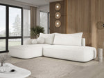 Lade das Bild in den Galerie-Viewer, Modernes Designer Ecksofa Babu Bouclé: Komfortables Schlafsofa mit Klappfunktion für Zuhause

