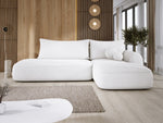 Lade das Bild in den Galerie-Viewer, Modernes Designer Ecksofa Babu Bouclé: Komfortables Schlafsofa mit Klappfunktion für Zuhause
