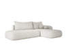 Modernes Designer Ecksofa Babu Bouclé: Komfortables Schlafsofa mit Klappfunktion für Zuhause