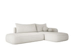 Lade das Bild in den Galerie-Viewer, Modernes Designer Ecksofa Babu Bouclé: Komfortables Schlafsofa mit Klappfunktion für Zuhause
