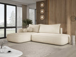 Lade das Bild in den Galerie-Viewer, Modernes Designer Ecksofa Babu Bouclé: Komfortables Schlafsofa mit Klappfunktion für Zuhause
