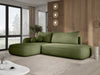 Modernes Designer Ecksofa Babu Bouclé: Komfortables Schlafsofa mit Klappfunktion für Zuhause