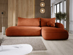 Lade das Bild in den Galerie-Viewer, Modernes Designer Ecksofa Babu Bouclé: Komfortables Schlafsofa mit Klappfunktion für Zuhause

