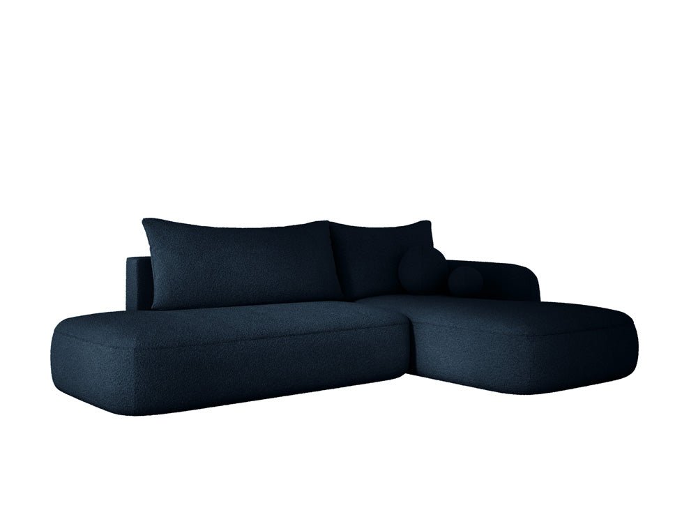 Modernes Designer Ecksofa Babu Bouclé: Komfortables Schlafsofa mit Klappfunktion für Zuhause