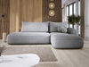 Modernes Designer Ecksofa Babu Bouclé: Komfortables Schlafsofa mit Klappfunktion für Zuhause