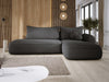 Modernes Designer Ecksofa Babu Bouclé: Komfortables Schlafsofa mit Klappfunktion für Zuhause