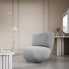 Eleganter Kyoto Designer Bouclé Sessel mit 360° Drehfunktion – Komfort trifft Stil