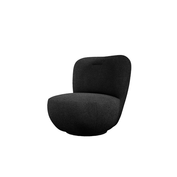 Eleganter Kyoto Designer Bouclé Sessel mit 360° Drehfunktion – Komfort trifft Stil