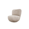 Eleganter Kyoto Designer Bouclé Sessel mit 360° Drehfunktion – Komfort trifft Stil