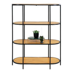 Lade das Bild in den Galerie-Viewer, Modernes Designer Regal Quarto mit Metallgestell – Stilvolle Aufbewahrung für Zuhause
