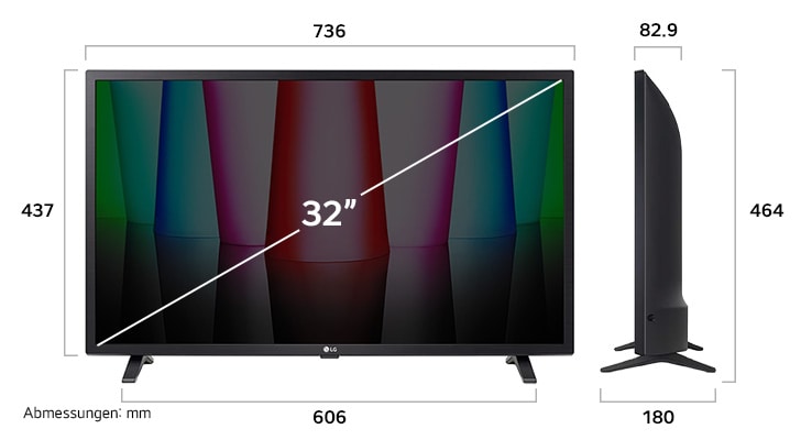 LG LQ63 32 Zoll Full HD Smart TV mit webOS, AI-Prozessor & HDR10 Pro