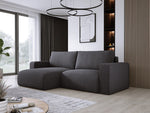 Lade das Bild in den Galerie-Viewer, Modernes L-Form Cord Ecksofa Carl mit Schlaffunktion und integriertem Bettkasten
