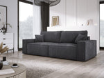 Lade das Bild in den Galerie-Viewer, Designer Cord Sofa Velanova: Modernes Schlafsofa mit Klappfunktion für Ihr Wohnzimmer

