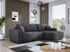 Luxuriöses Velanova Cord Ecksofa mit Schlaffunktion und praktischem Stauraum