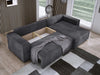 Luxuriöses Velanova Cord Ecksofa mit Schlaffunktion und praktischem Stauraum