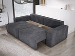 Lade das Bild in den Galerie-Viewer, Designer Cord Sofa Velanova: Modernes Schlafsofa mit Klappfunktion für Ihr Wohnzimmer
