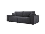 Lade das Bild in den Galerie-Viewer, Designer Cord Sofa Velanova: Modernes Schlafsofa mit Klappfunktion für Ihr Wohnzimmer
