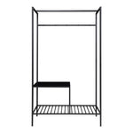 Lade das Bild in den Galerie-Viewer, Modernes Designer Metallgestell Garderobe Quarto – Stilvolles Flurregal mit Ablagemöglichkeiten
