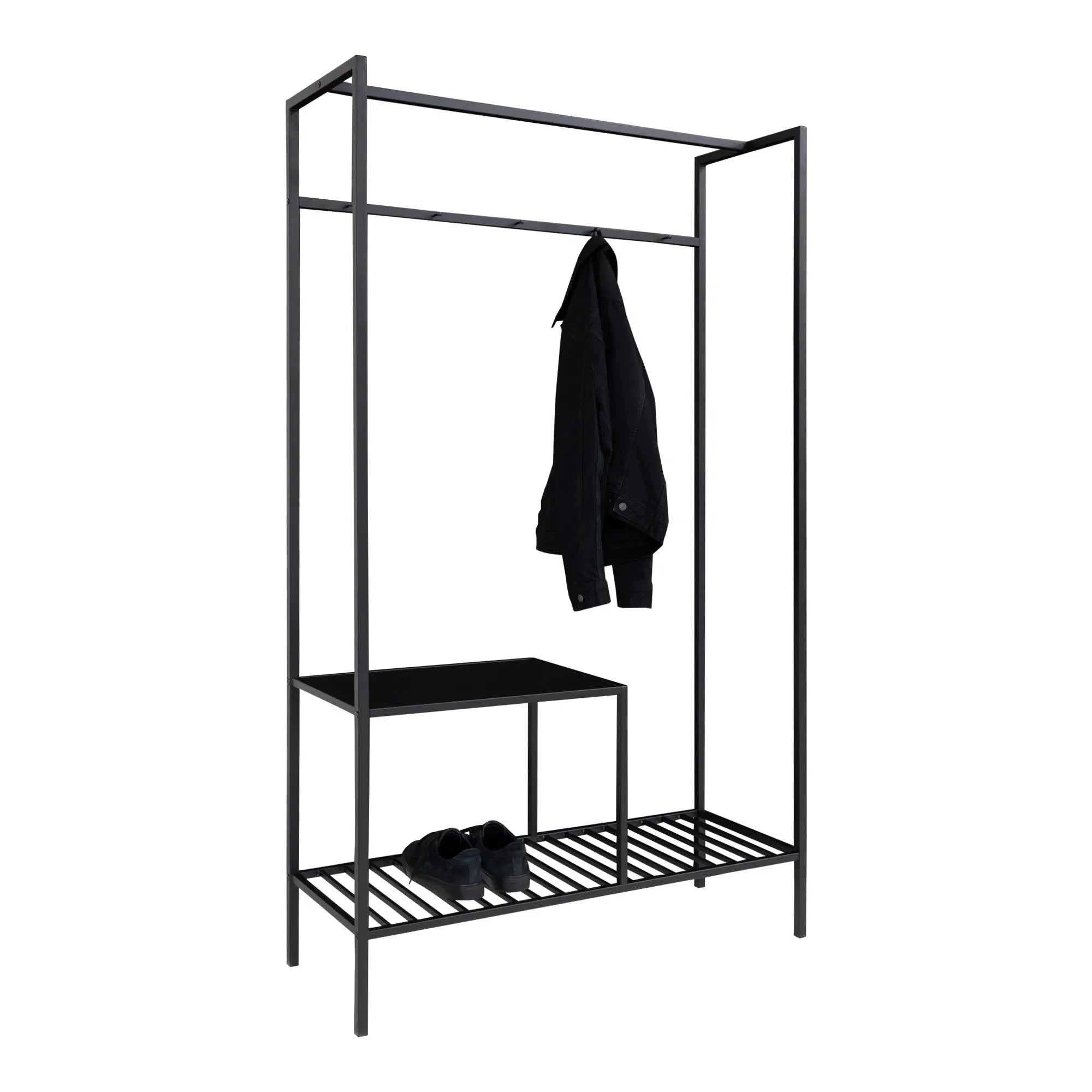 Modernes Designer Metallgestell Garderobe Quarto – Stilvolles Flurregal mit Ablagemöglichkeiten