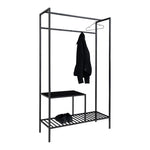 Lade das Bild in den Galerie-Viewer, Modernes Designer Metallgestell Garderobe Quarto – Stilvolles Flurregal mit Ablagemöglichkeiten
