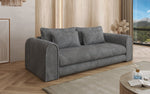 Lade das Bild in den Galerie-Viewer, Luxuriöses Cord-Schlafsofa Lil Buddy: 3-Sitzer mit Bettfunktion &amp; Stauraum

