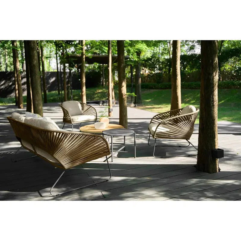 Luxuriöses Garten Lounge Set Veleno - Aluminiumrahmen, wetterfest, modern, komfortabel