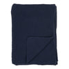Luxuriöse Blaue Tagesdecke Tayla aus Recycelter Baumwolle 130x170cm
