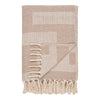 Gemütliche Liv Tagesdecke Taupe, 130x180cm, Recycelte Baumwolle, Vielseitig, Stilvoll