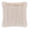 Luxuriöses Kuschelkissen Tao Kunstfell Beige 45x45 cm Gemütliches Dekokissen Flauschig