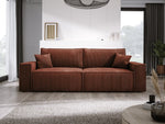 Lade das Bild in den Galerie-Viewer, Designer Cord Sofa Velanova: Modernes Schlafsofa mit Klappfunktion für Ihr Wohnzimmer
