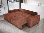 Lade das Bild in den Galerie-Viewer, Designer Cord Sofa Velanova: Modernes Schlafsofa mit Klappfunktion für Ihr Wohnzimmer
