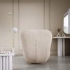 Eleganter Kyoto Designer Bouclé Sessel mit 360° Drehfunktion – Komfort trifft Stil