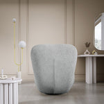 Lade das Bild in den Galerie-Viewer, Eleganter Kyoto Designer Bouclé Sessel mit 360° Drehfunktion – Komfort trifft Stil
