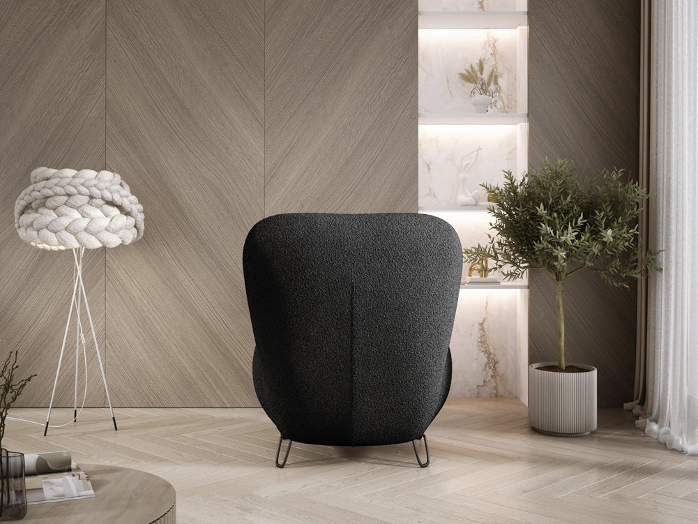 Tokyo Designer Bouclé Sessel: Gemütlicher, Stilvoller Polstersessel für Modernes Wohnen