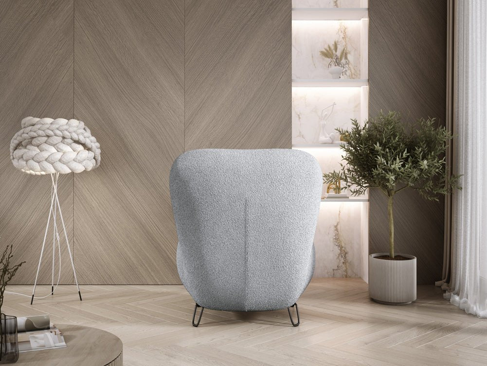 Tokyo Designer Bouclé Sessel: Gemütlicher, Stilvoller Polstersessel für Modernes Wohnen