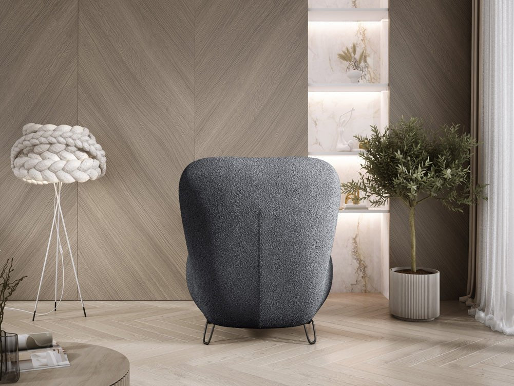 Tokyo Designer Bouclé Sessel: Gemütlicher, Stilvoller Polstersessel für Modernes Wohnen