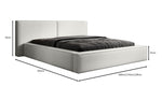 Lade das Bild in den Galerie-Viewer, Ophelia Designer Polsterbett mit integriertem Stauraum – Modernes Stoffbett für Schlafzimmer
